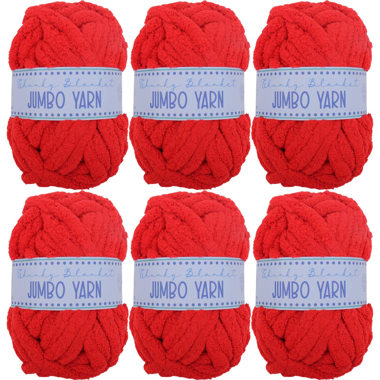 ThreadArt Chunky Chenille Yarn for Hand Knitting – Jumbo Blanket Yarn, Soft Thick Polyester Chenille for Arm Knitting, DIY Throws, Pillows & Pet Beds – 26–27 Yards, 8 oz -Available in Singles, 3 Pack, and 6 Pack